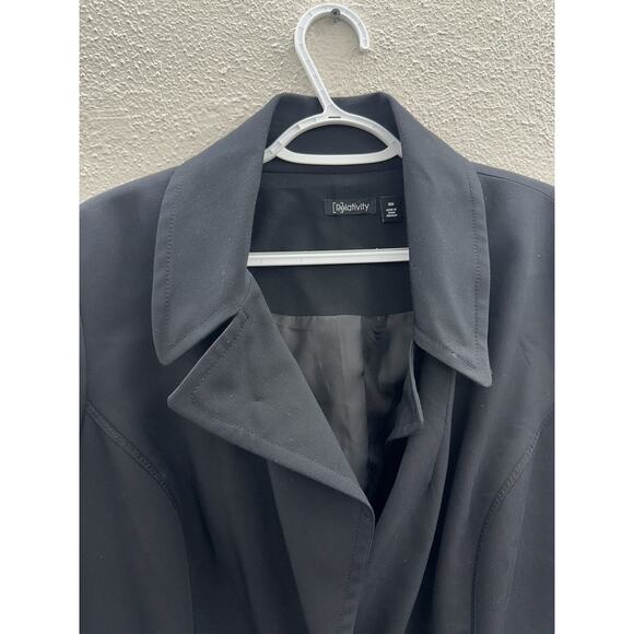 Relativity Womens Blazer Plus Size 16W Black Single Button Up Collared - Picture 5 of 16